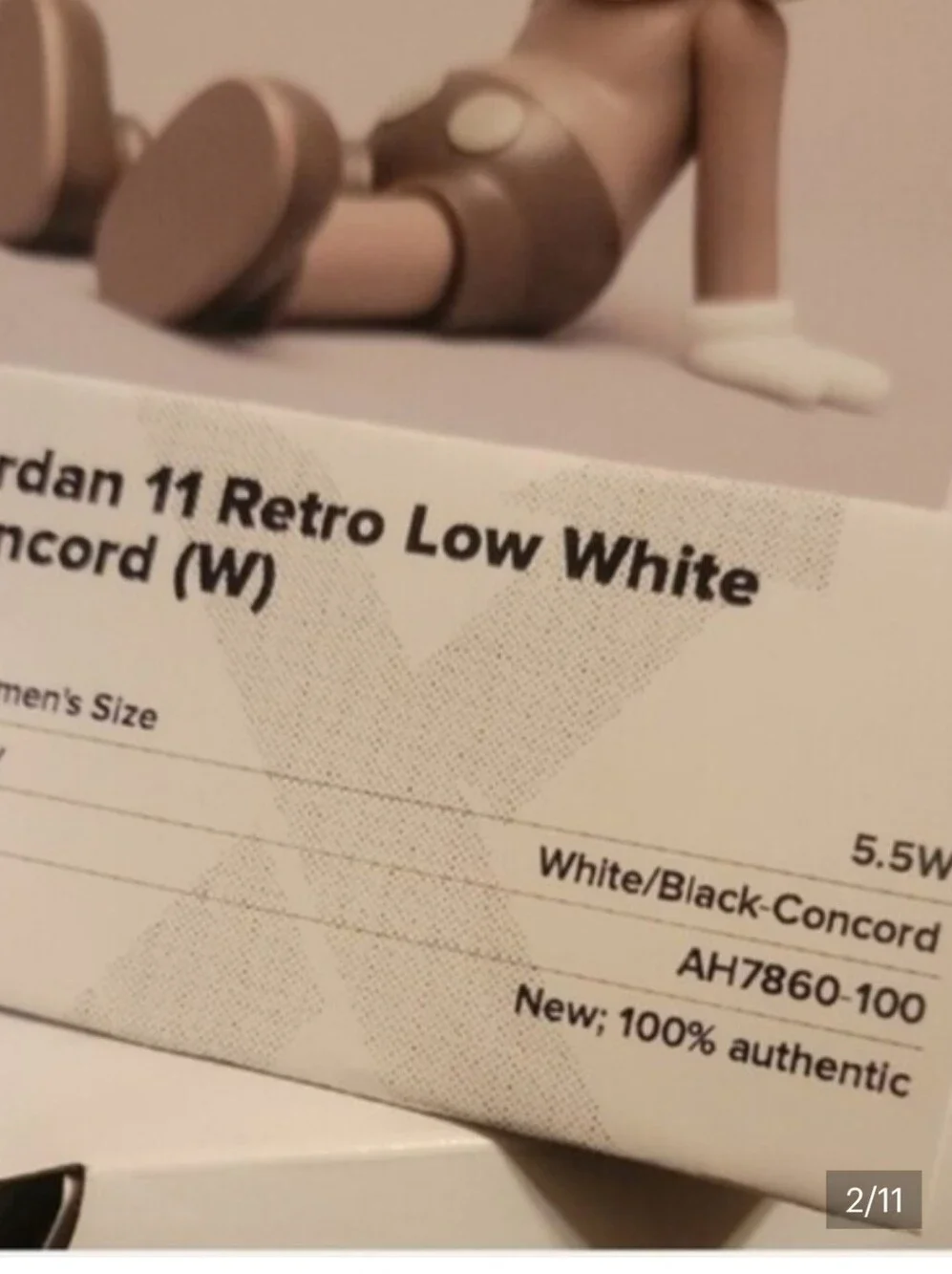 Jordan White, Blue and Black Low-Top Sneakers